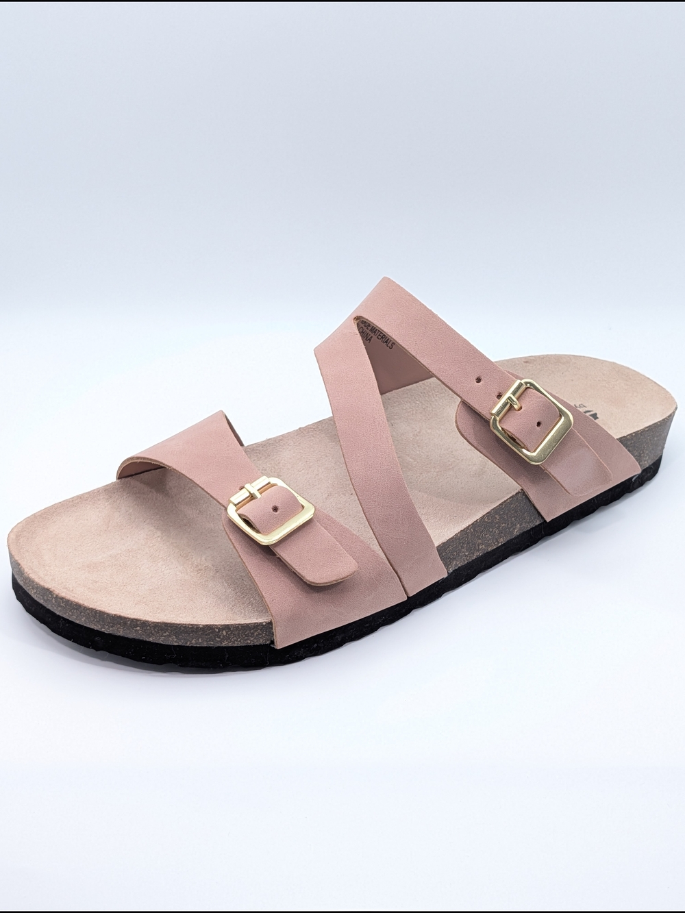 Cliff By White Mountain Women's Pink Buckle Strap Slide Sandals - Picture 11 of 12
